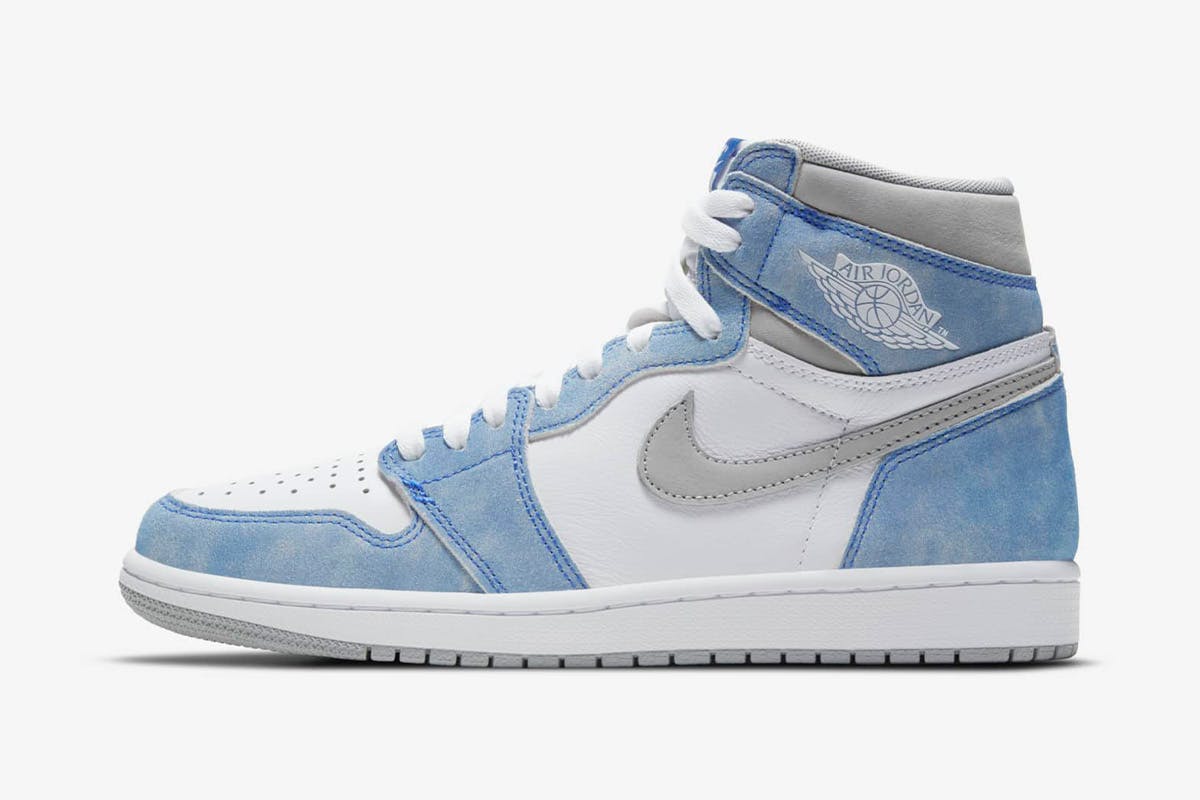 blue high top jordan 1s